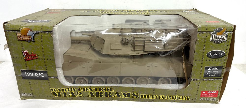 Lot 211: Ultimate Soldier R/C 1/9 Scale Tank M1A2 Abrams Modern US Army Tank