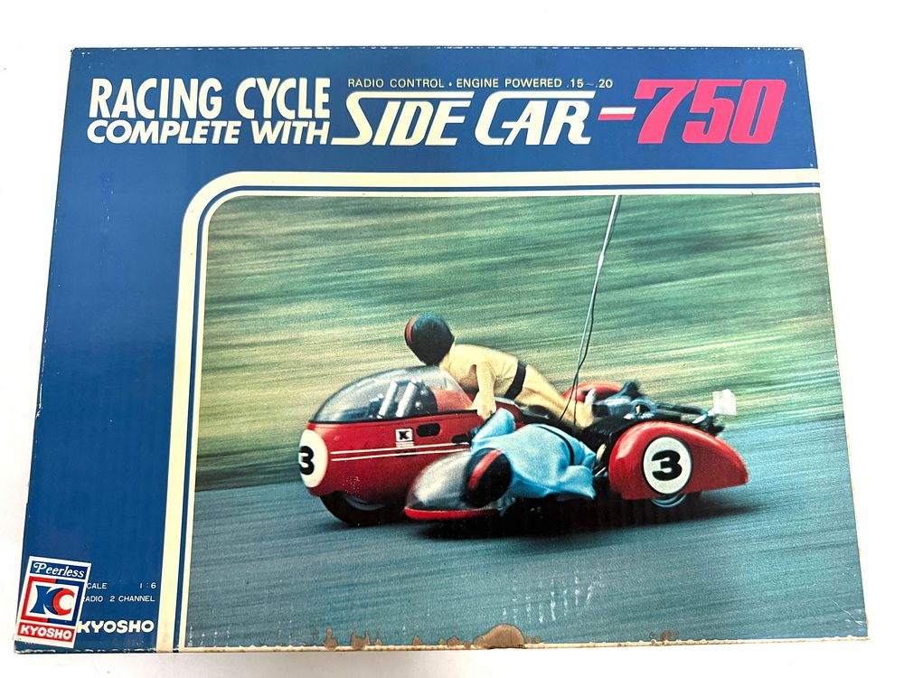 Lot 238: Radio Control Racing Cycle w/ Complete Side Car-750