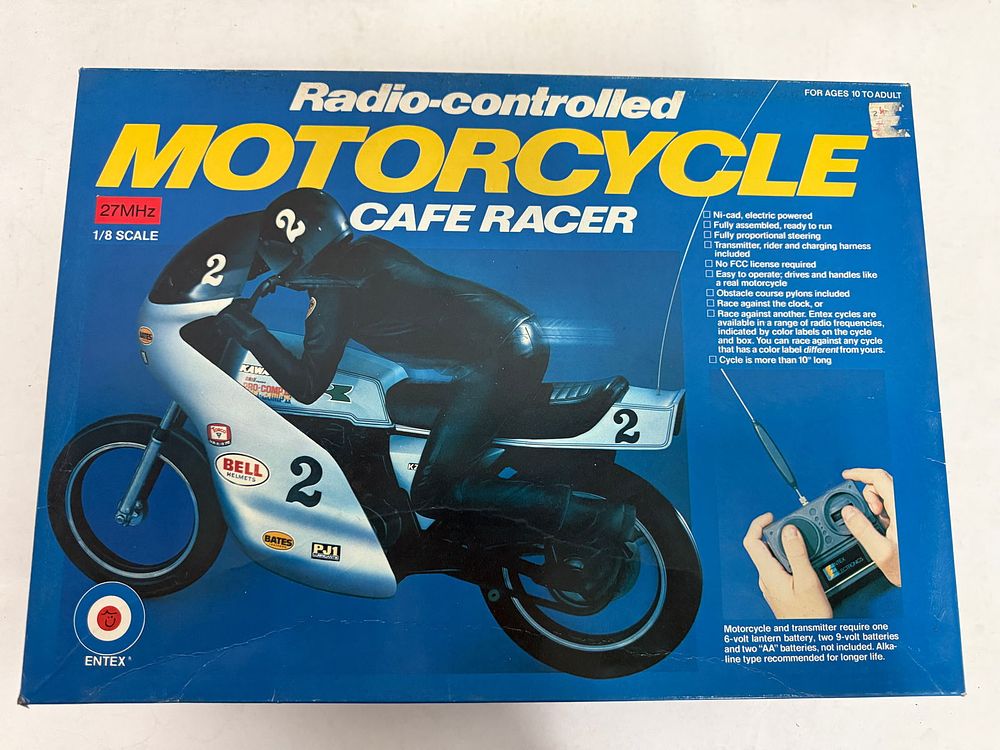 Lot 241: Entex R/C Cafe Racer Motorcycle 1/8 Scale