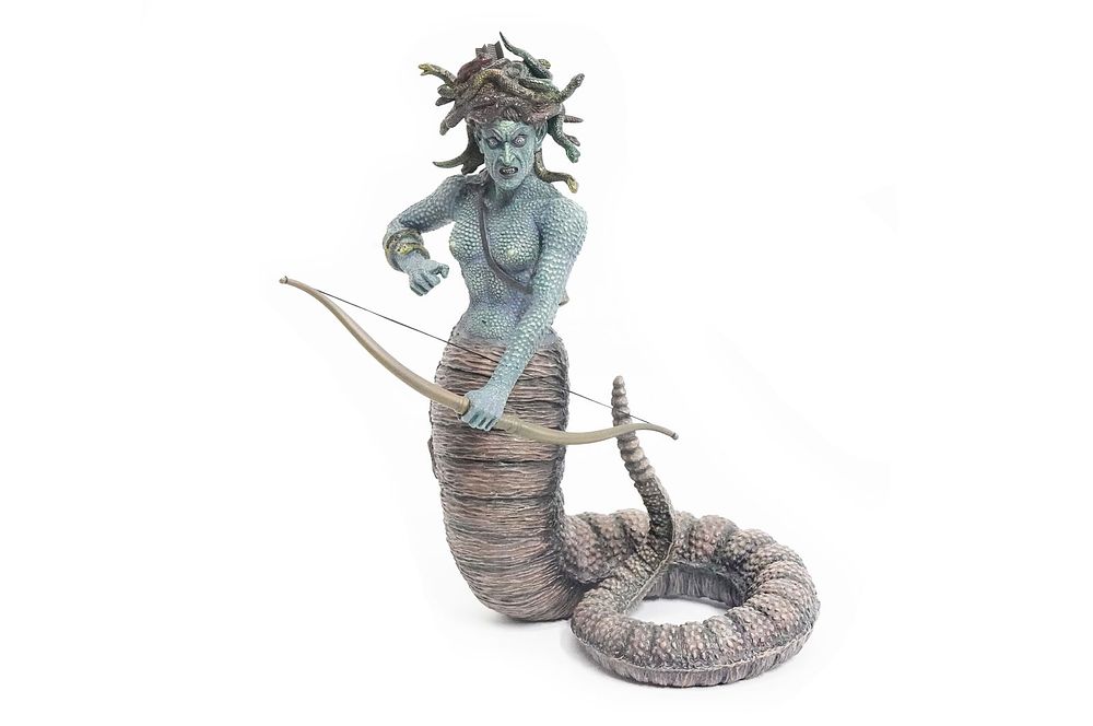 Lot 341: Star Ace Toys Ray Harryhausen's Medusa Soft Vinyl Statue. 13"