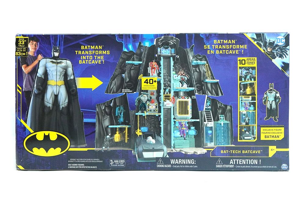 Lot 346: Batman Bat-Tech Batcave Giant 33" Transforming Playset