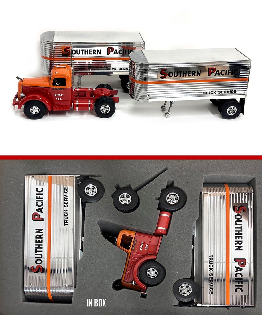 Lot 349: Smith Miller Southern Pacific Tractor Trailer with Pups