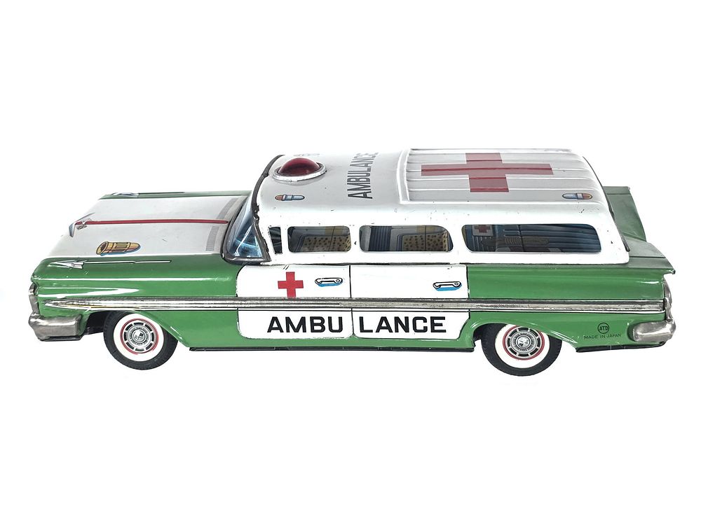 Lot 165: Asakusa ATD Tin Chevrolet Station Wagon Ambulance