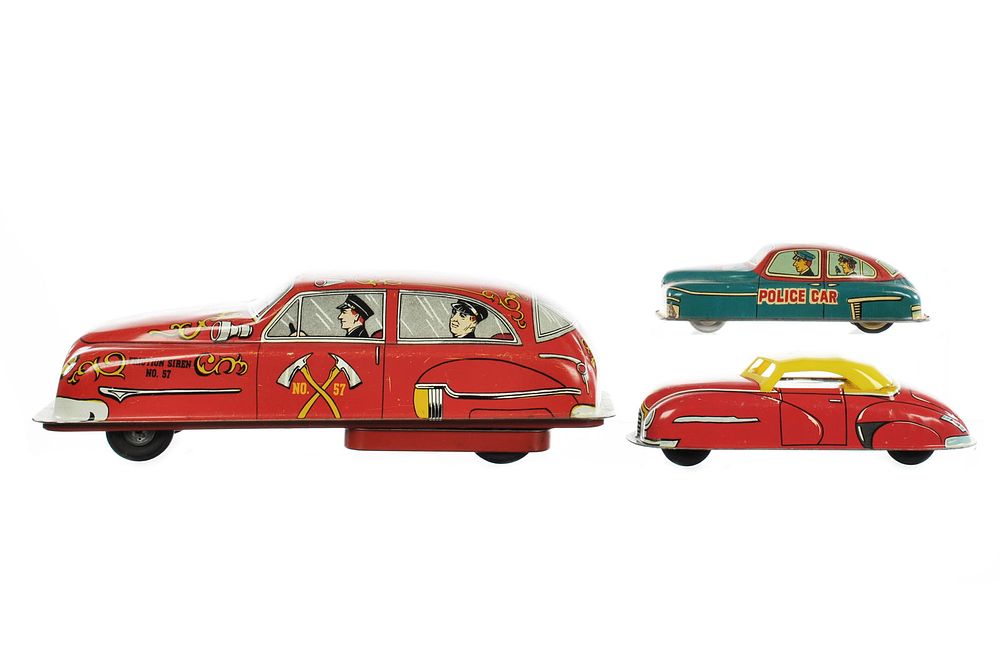 Lot 181: (3) Tin Litho Vehicles Marx/Lupor/Japanese