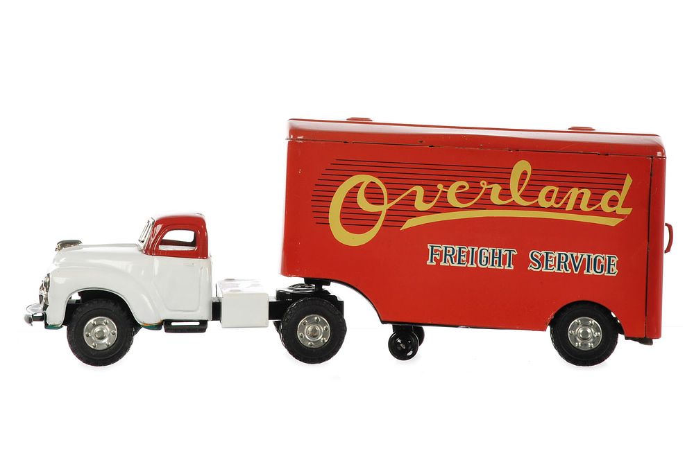 Lot 188: Yamaichi Japanese Tin Overland Service Transport Van