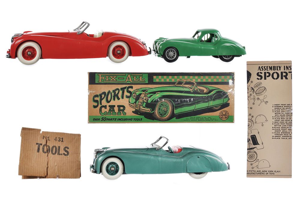Lot 220: (3) Jaguars Marx Fix-All Boxed & Loose and Ideal