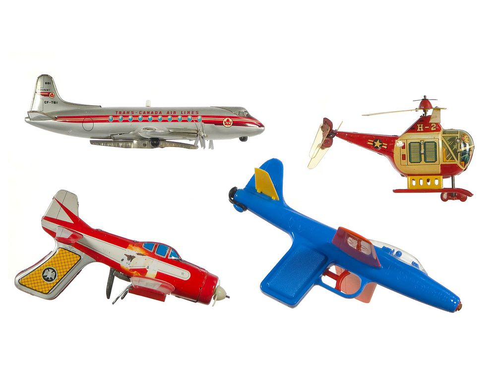 Lot 275: (4) Assorted Plane & Helicopter Toys Japanese