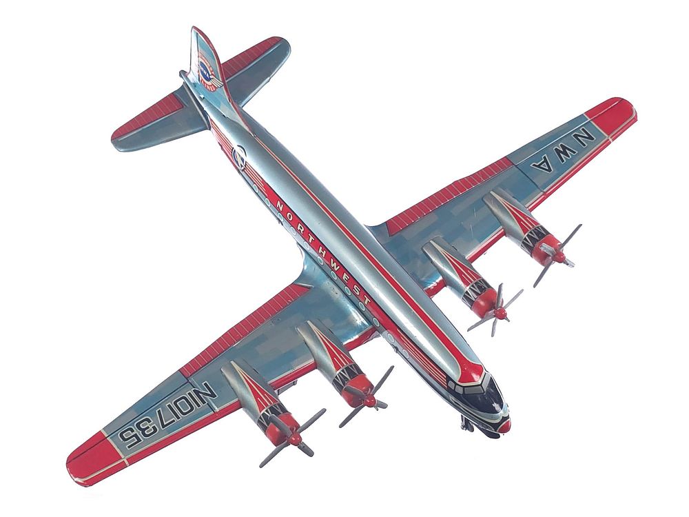 Lot 282: ATC Japan Tin Northwest Airlines NWA Airplane