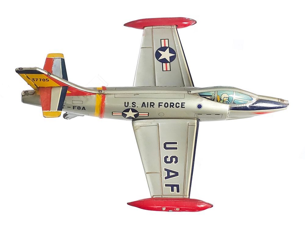 Lot 284: Momya Japanese Tin Friction U.S.A.F. Jet-F8A