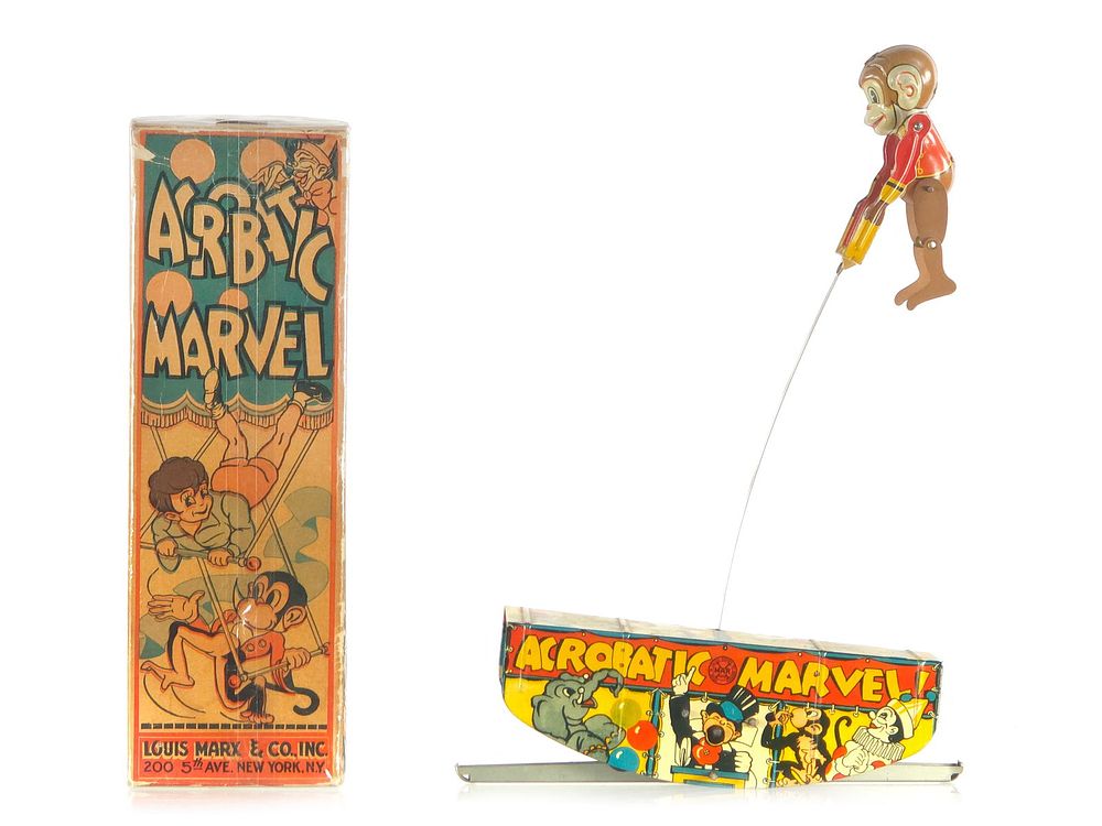 Lot 288: Acrobatic Marvel Rocker Toy by Louis Marx & Co.
