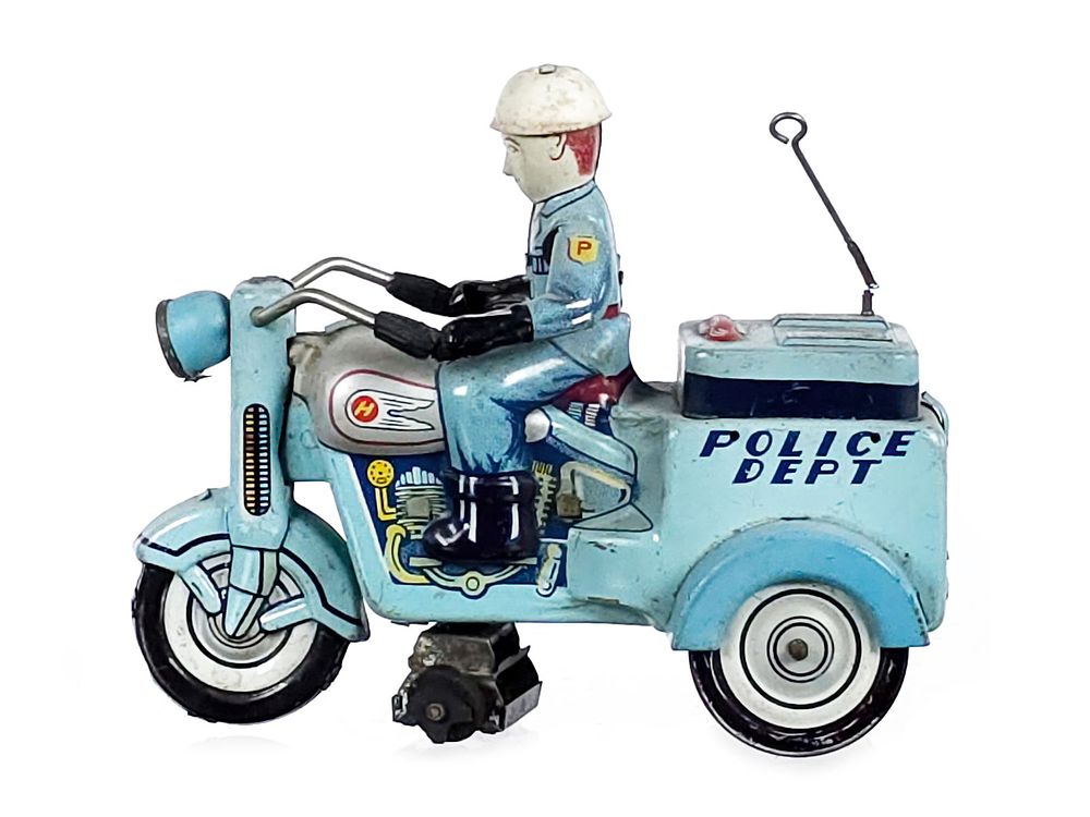 Lot 320: Yoshiya (KO) Japanese Tin Police Department Motorcycle