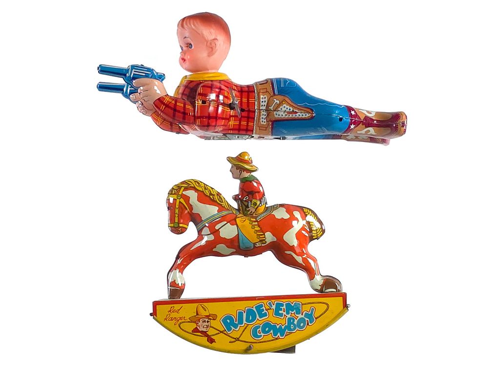 Lot 331: (2) Wyandotte Ride 'Em Cowboy & TPS Two Gun Tex