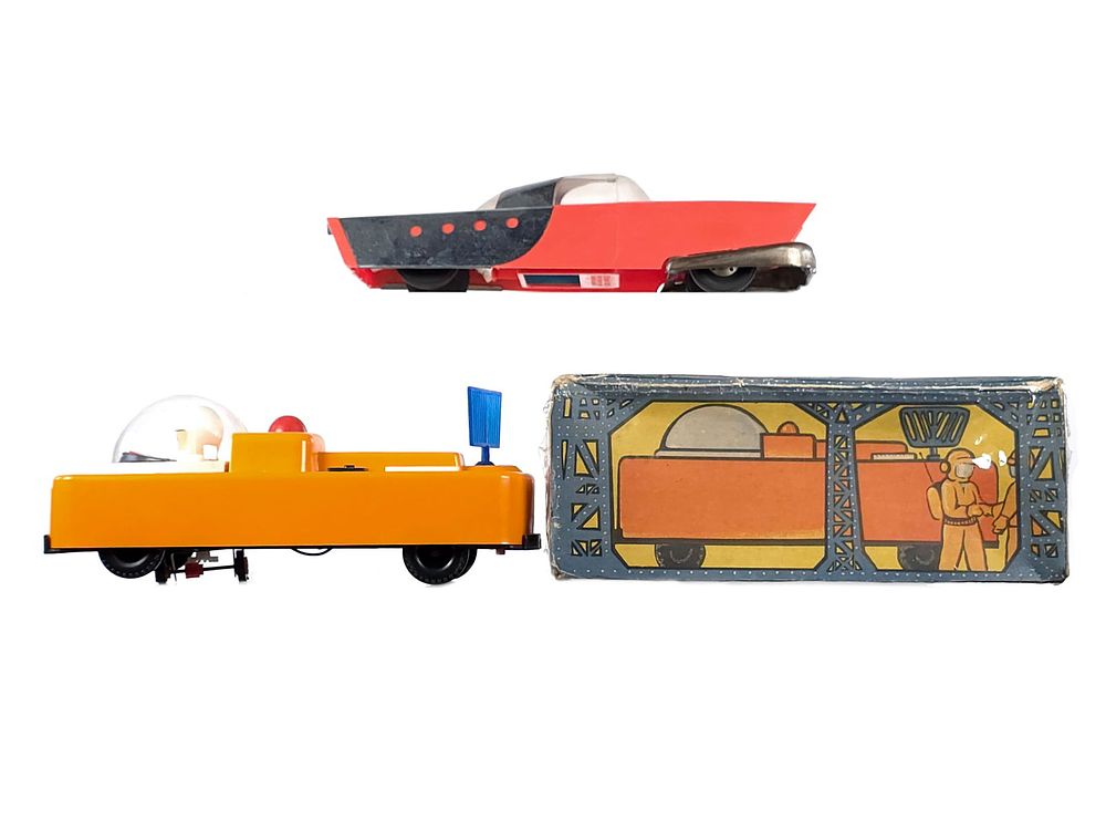 Lot 340: (2) Mattel Dream Car & U.S.S.R. Space Patrol w/Box