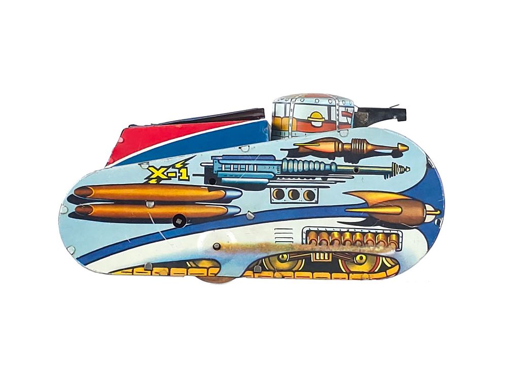 Lot 342: Marx Tin Windup Rex Mars Planet Patrol Tank