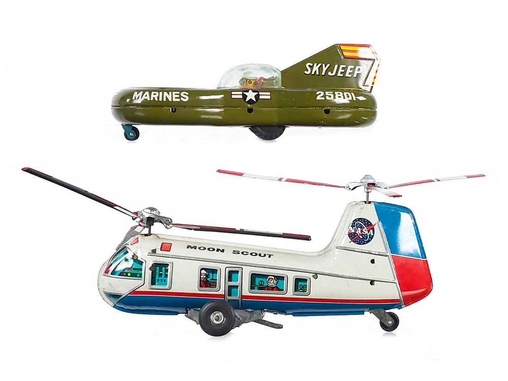 Lot 357: (2) Japanese Tin Space Vehicles Marx & ATC