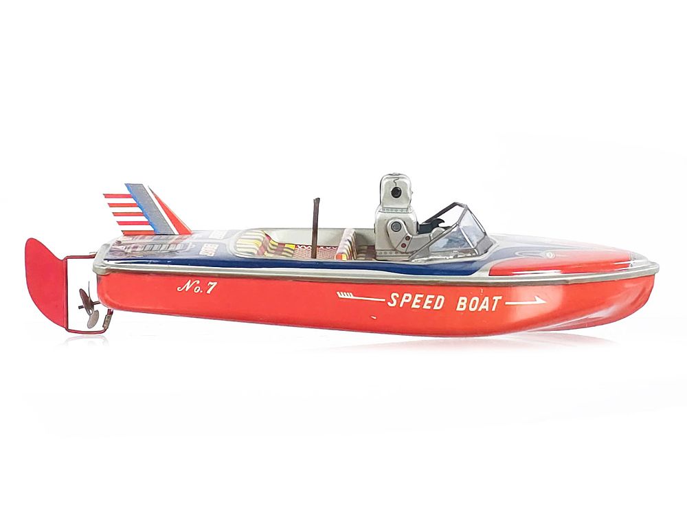 Lot 358: Marusan SAN No. 7 Robot Boat Windup Speed Boat