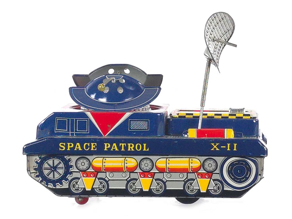 Lot 372: Yonezawa Tin Batt. Op. Space Patrol X-11 Tank