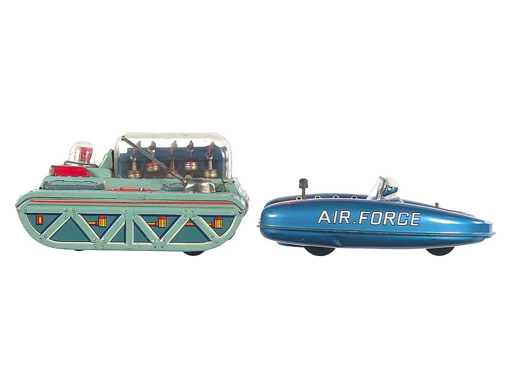 Lot 381: (2) Yonezawa Mighty Explorer & Daiya Air Force Hover Car