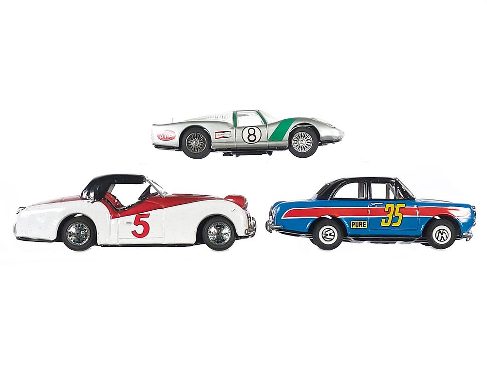 Lot 391: (3) Japanese Tin Race Cars Bandai, Daiya