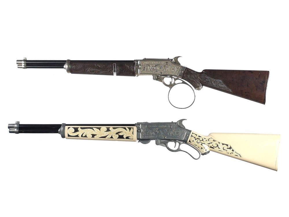 Lot 412: (2) Hubley Western Long Guns Plastic
