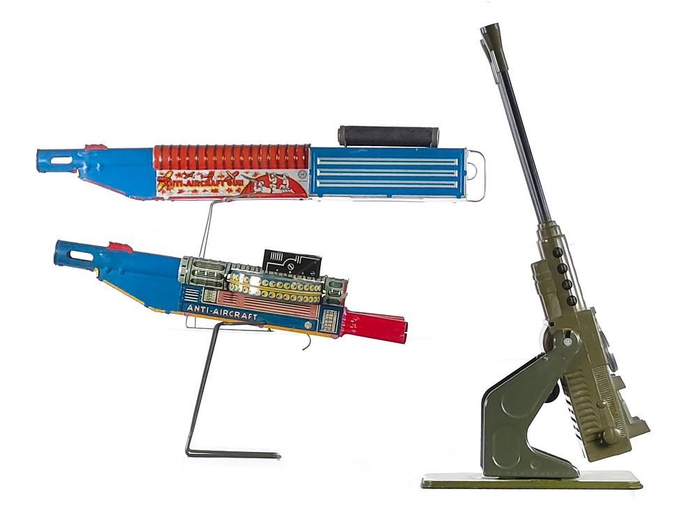 Lot 421: (3) Marx Toy Machine Guns