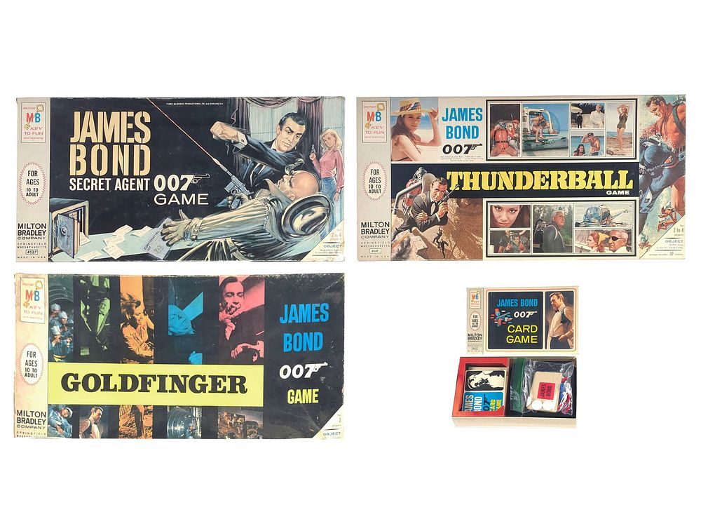 Lot 448: (4) Milton Bradley James Bond 007 Games