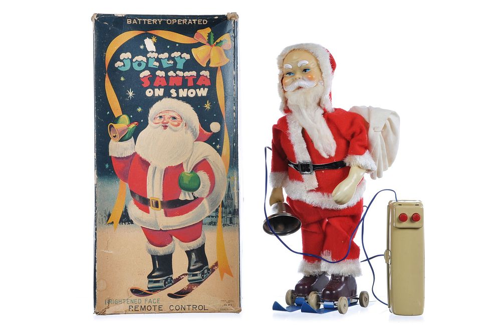 Lot 459: Alps R/C Batt. Op. Jolly Santa on Snow Boxed