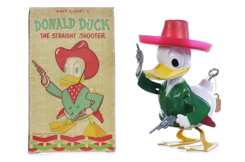 Lot 460: Mavco Walt Disney's Donald Duck Straight Shooter Boxed