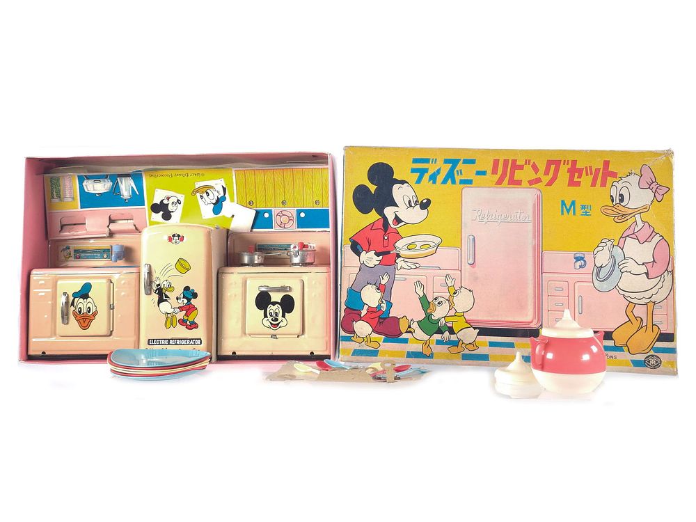 Lot 471: Masudaya Modern Toys Disney Mickey's Kitchen Set w/Box