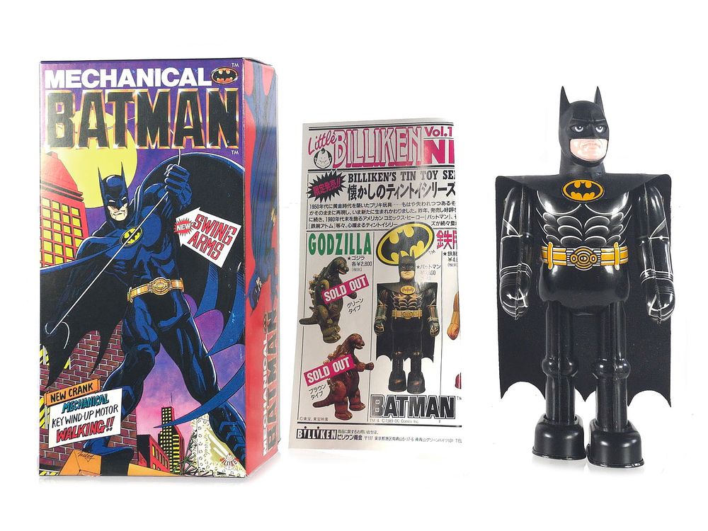 Lot 489: 1989 Billiken Mechanical Batman Boxed
