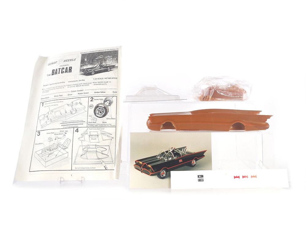 Lot 495: Lunar Models Batmobile Model Kit Complete