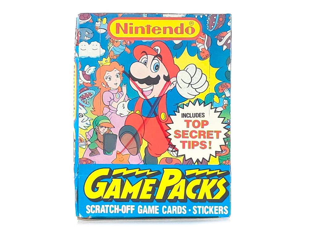 Lot 498: Topps Nintendo Game Pack Scratch-Off Game Cards Stickers