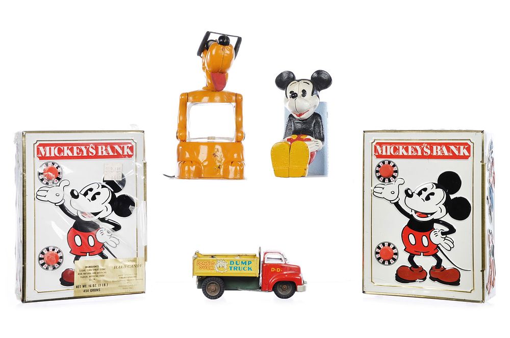 Lot 500: (5) Disney Toys & Banks Linemar, Fricke & Nacke