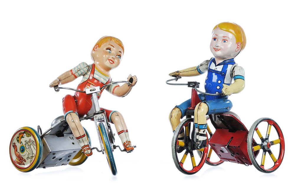 Lot 503: (2) Marx Wonder Cyclist & Unique Art Kiddy Cylist