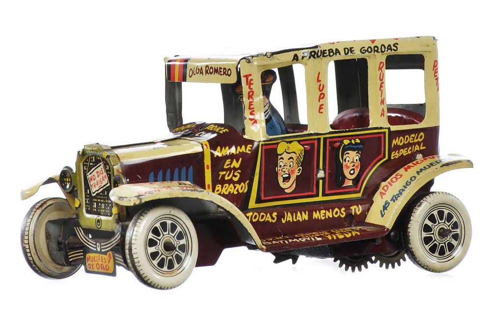 Lot 508: PlastiMarx Mexico Archie Comics Old Jalopy Tan Variation