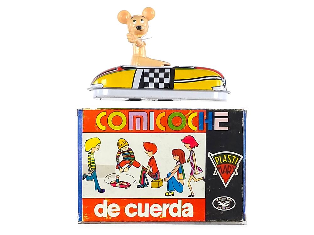Lot 513: Plastimarx (Marx Mexico) Mickey the Driver Mint Boxed