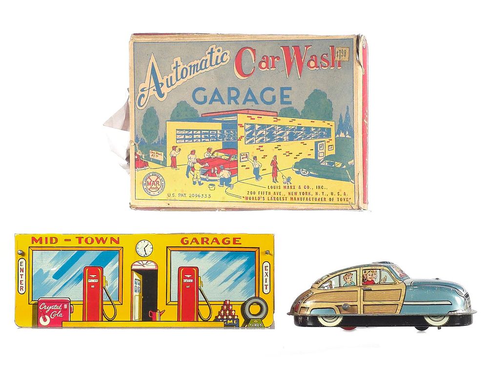 Lot 517: Marx 1950 Automatic Car Wash & Garage Boxed