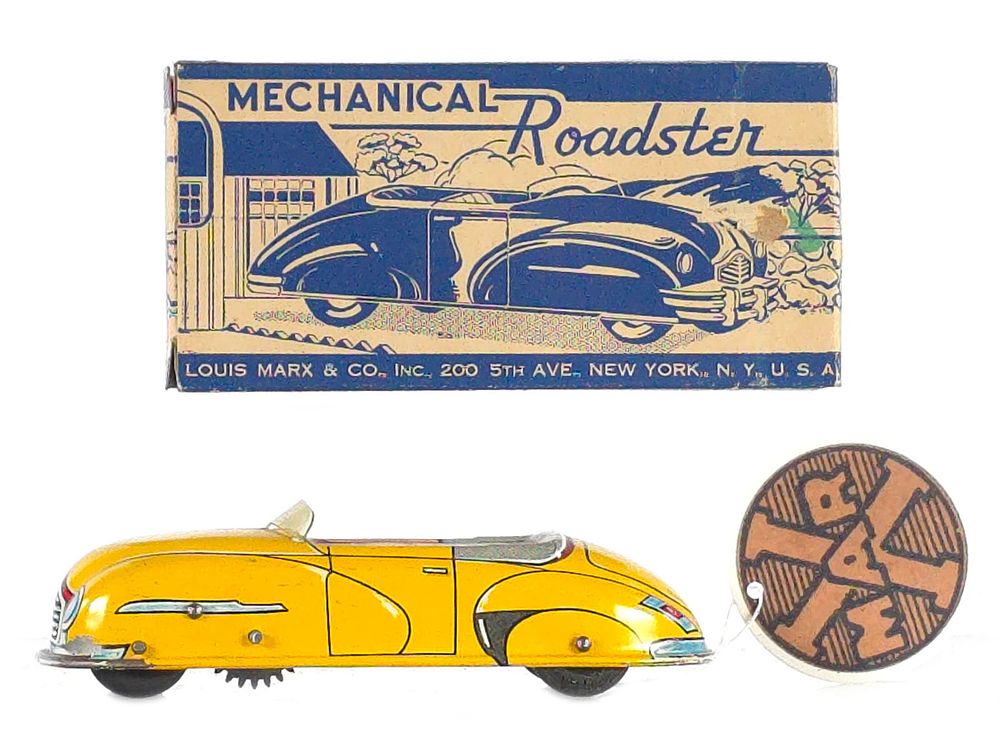 Lot 518: Marx 1949 Mechanical Roadster Mint Boxed