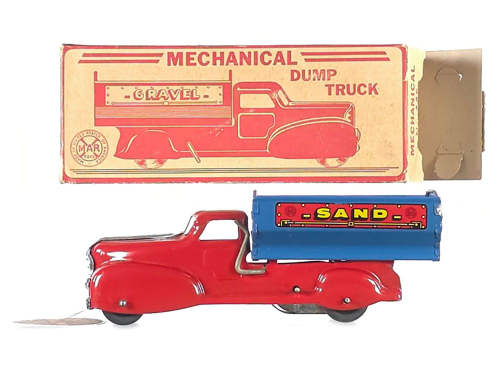Lot 520: Marx 1950's Mechanical Dump Truck Mint Boxed