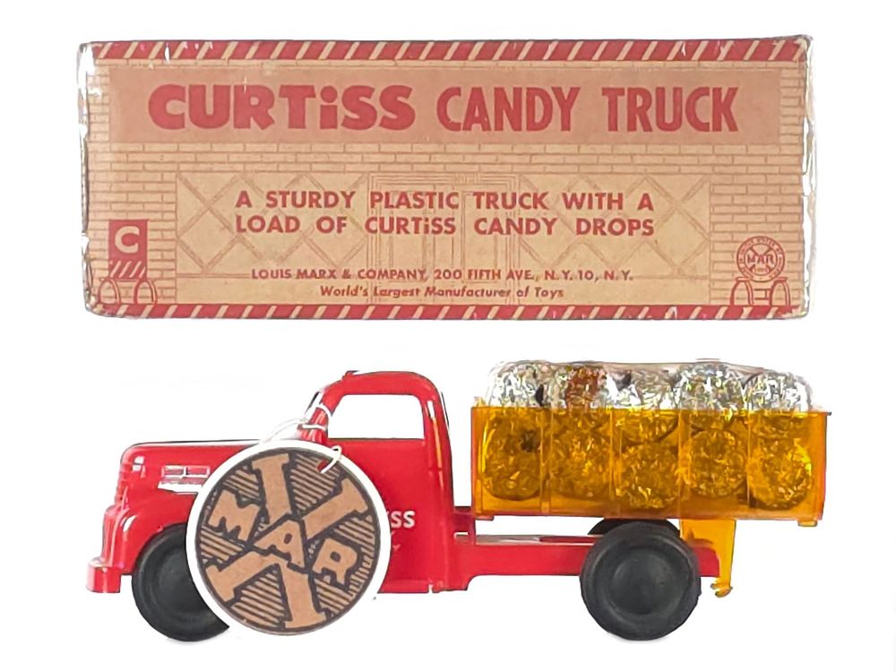 Lot 523: Marx 1950 Curtiss Candy Truck w/Candy Boxed