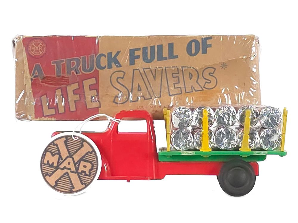 Lot 524: Marx 1950 Life Savers Truck w/Candy Boxed