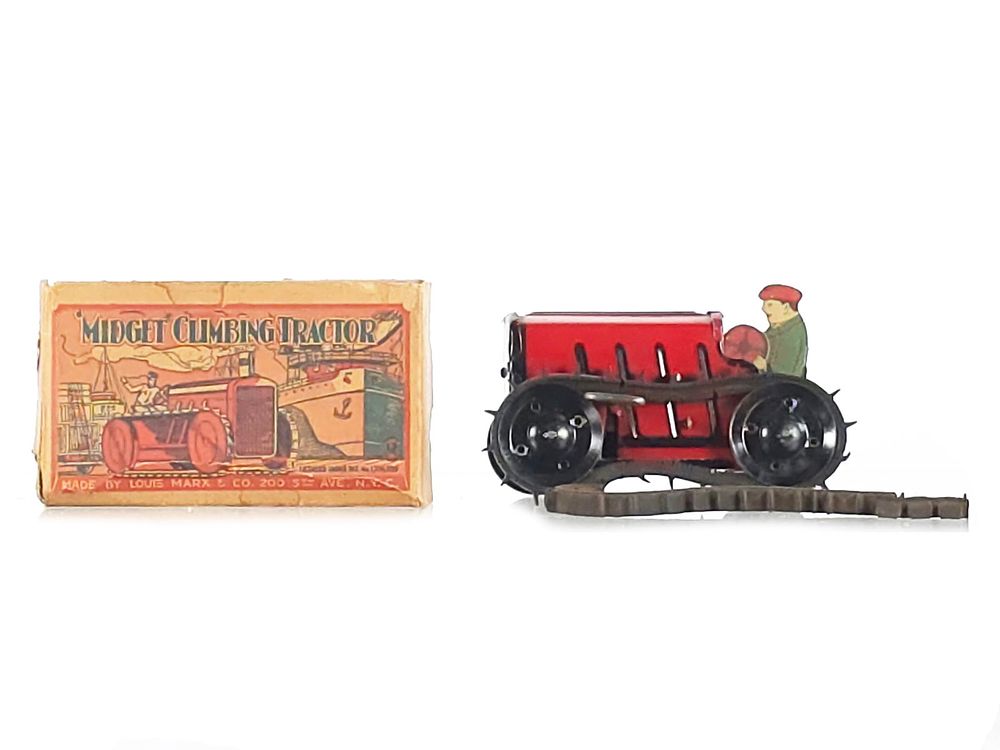 Lot 527: Marx Midget Tractor Late 1930s Boxed