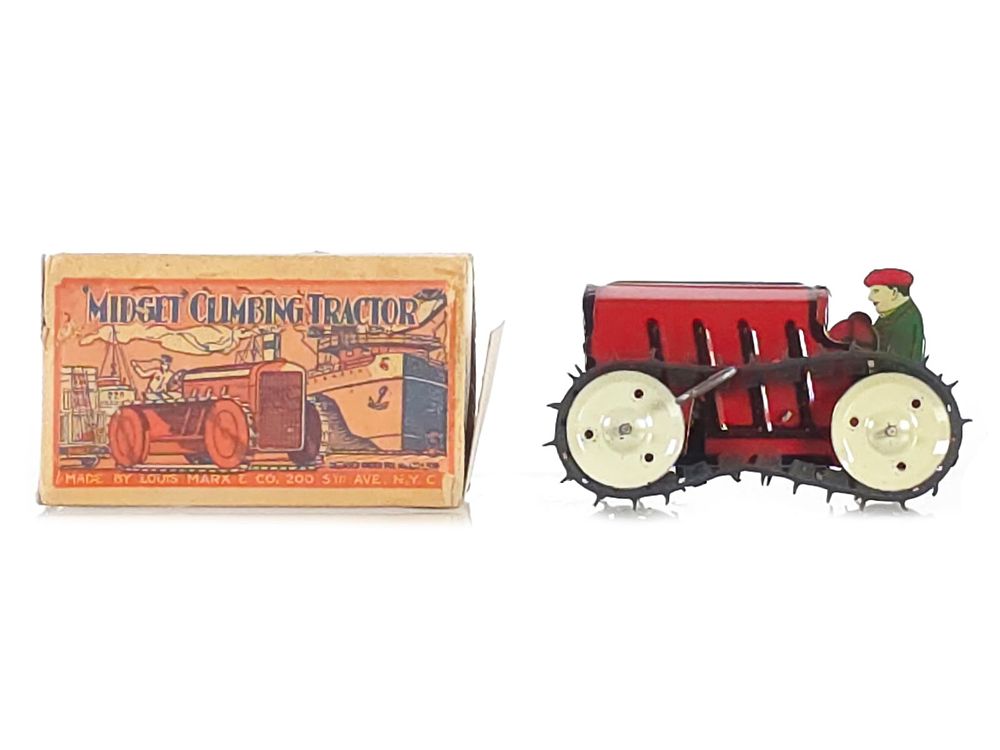Lot 529: Marx Midget Tractor Early 1930s Boxed