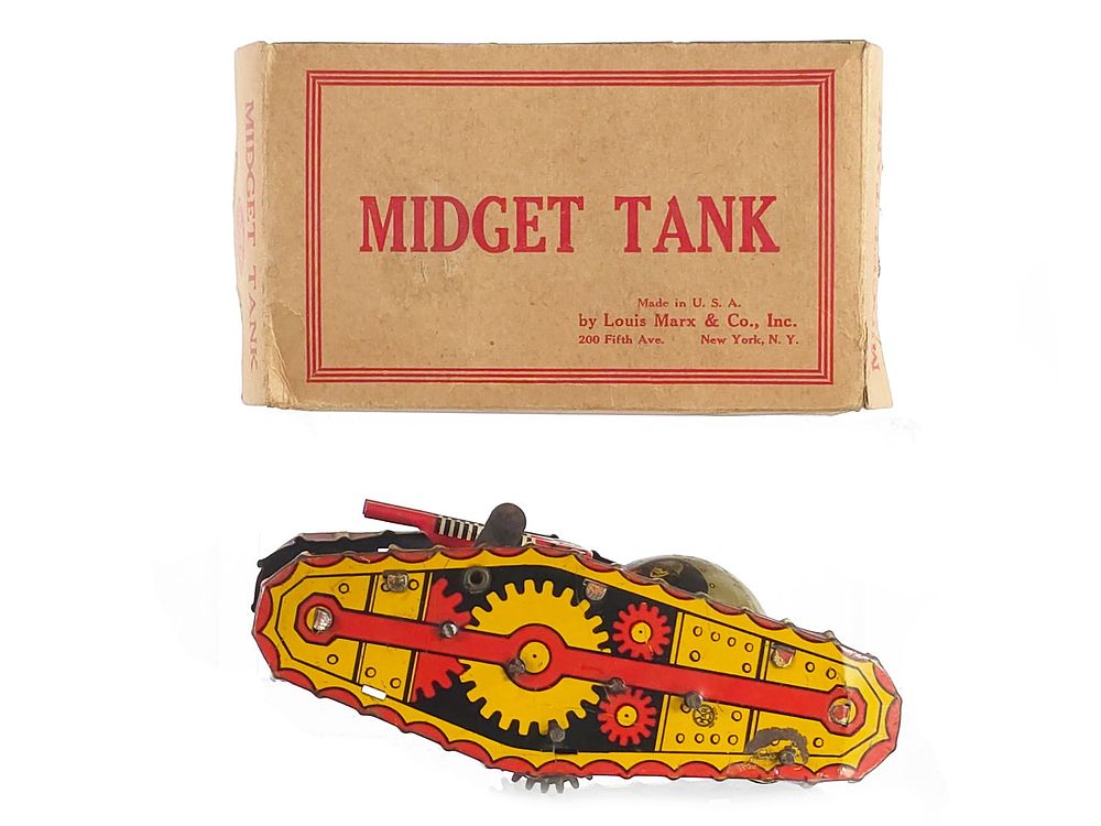 Lot 567: 1941 Marx Midget Tank Boxed
