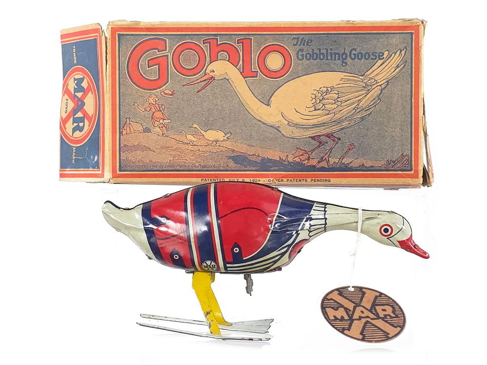 Lot 568: 1920s NOS? Marx Goblo the Goose Boxed
