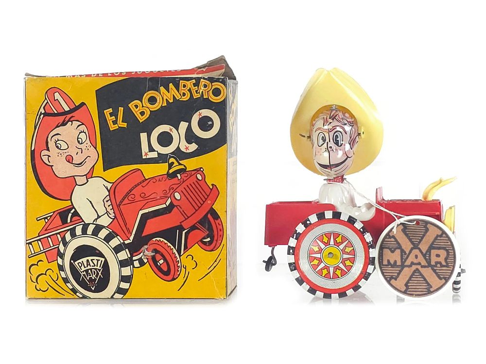 Lot 582: 1950s Plastimarx (Marx Mexico) Sheriff Sam the Crazy Cowboy Rare Version Boxed