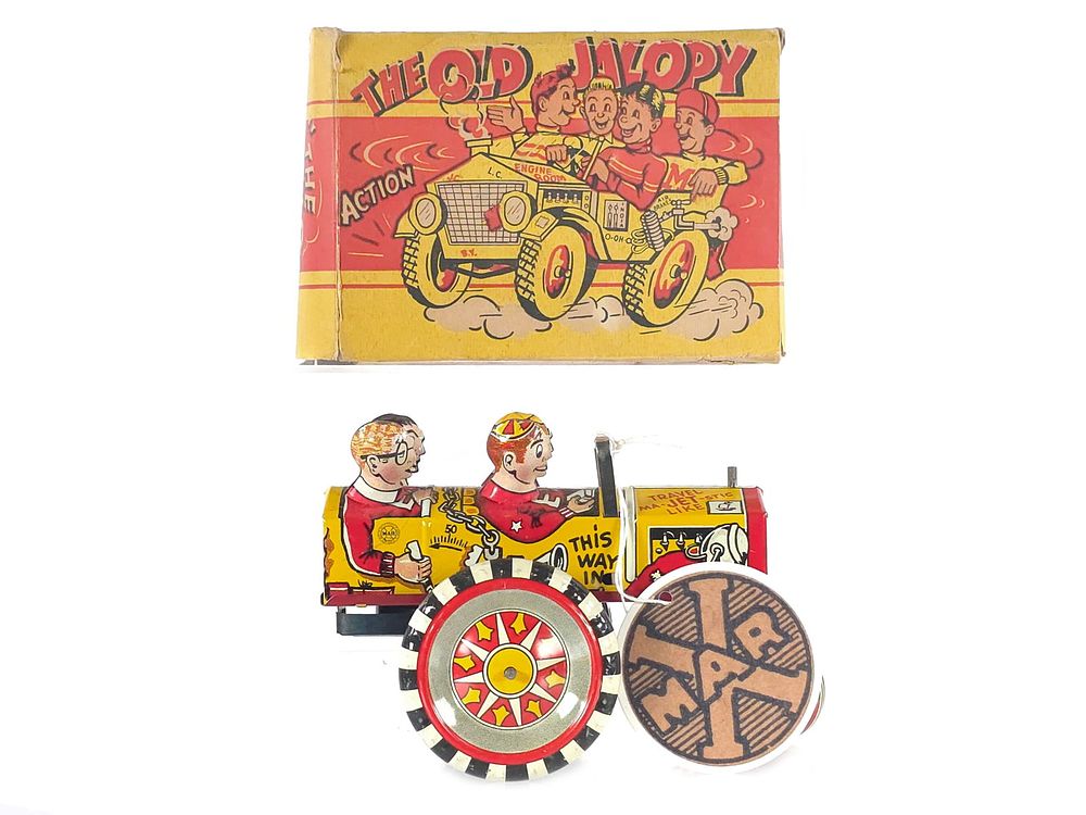 Lot 584: 1950 Marx The Old Jalopy aka College Boys Car Version #1 Boxed