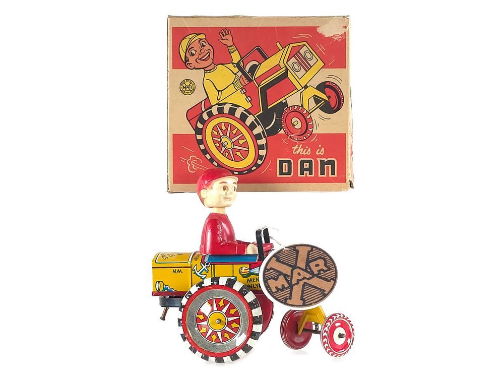 Lot 586: Marx 1950s Dan Dipsy Car NOS Boxed
