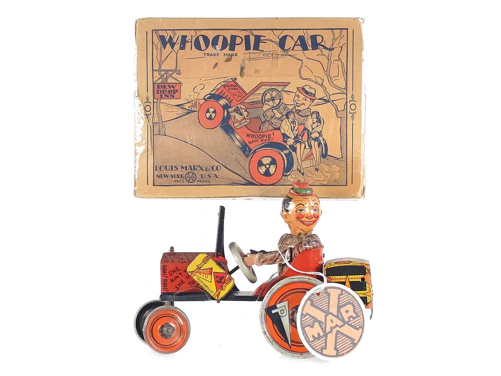 Lot 597: Marx 1930 Whoopie Car Rare Variation! Boxed