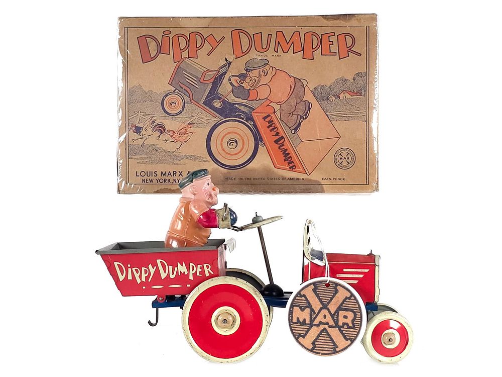 Lot 598: Marx 1940 Dippy Dumper-Brutus Driver Boxed
